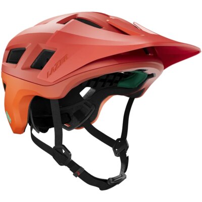 Kask rowerowy LAZER Coyote KinetiCore Rdzawo-pomarańczowy mat MTB z możliwością zamontowania lampki (rozmiar M)
