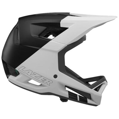 Kask rowerowy LAZER Cage KinetiCore Biało-czarny mat Full Face (rozmiar XL)