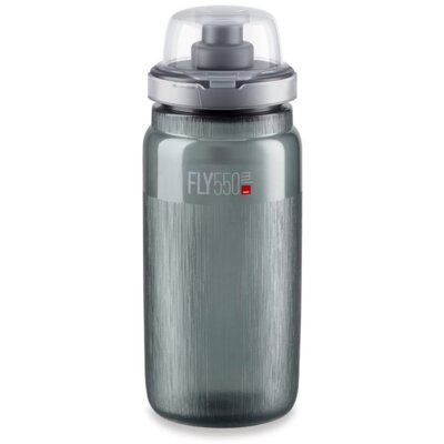 Bidon ELITE Fly Tex MTB 550 ml Przezroczysto-szary