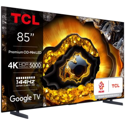 Telewizor TCL 85X955 85" QD-MINILED 4K 144HZ Google TV Dolby Vision Dolby Atmos HDMI 2.1