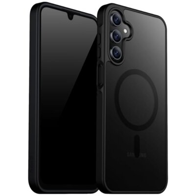 Etui CRONG Hybrid Matte Magnetic MagSafe do Samsung Galaxy A17 4G/5G Czarny