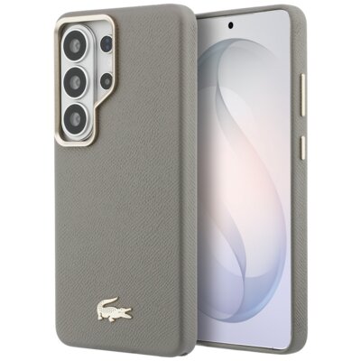 Etui LACOSTE Champs Elysees Gold Logo MagSafe do Samsung Galaxy S26 Ultra Beżowy