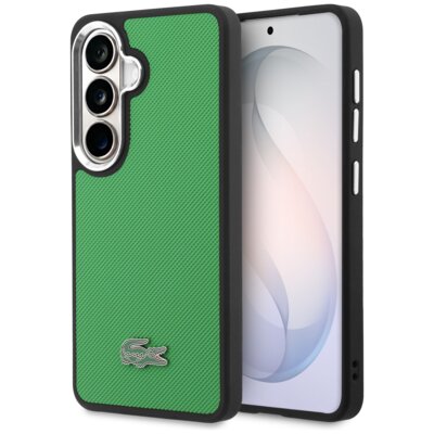 Etui LACOSTE Full Wrap Petit Pique MagSafe do Samsung Galaxy S26 Zielony