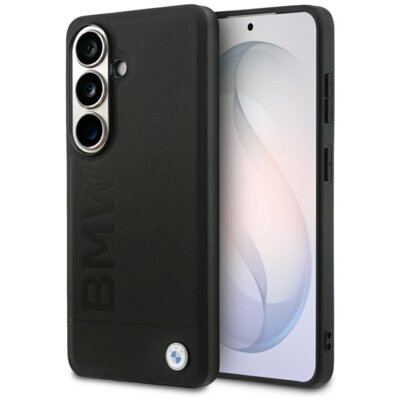 Etui BMW Leather Hot Stamp MagSafe do Samsung Galaxy S26+ Czarny