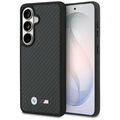 Etui BMW M Kevlar Logo MagSafe do Samsung Galaxy S26 Czarny