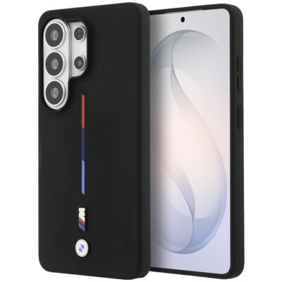 Etui BMW M Silicone Tricolor Line MagSafe do Samsung Galaxy S26 Ultra Czarny