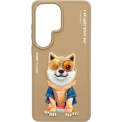 Etui NIMMY Glasses Cool Dog do Samsung Galaxy S26 Ultra Beżowy