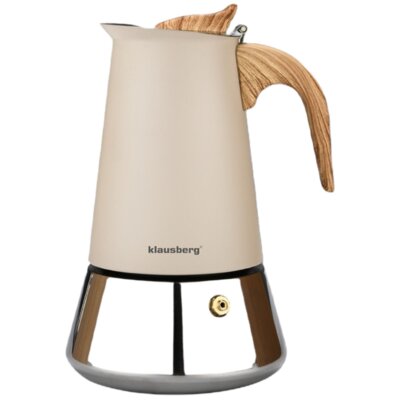 Kawiarka KLAUSBERG KB-7995 Beżowo-srebrny 300 ml