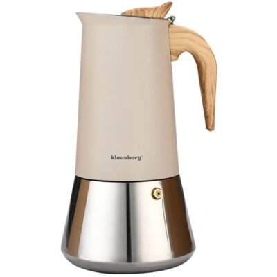 Kawiarka KLAUSBERG KB-7997 Beżowo-srebrny 600 ml