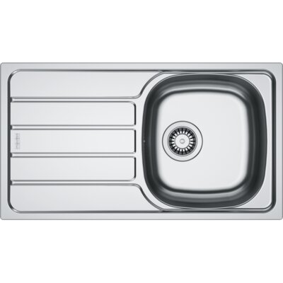 Zlewozmywak jednokomorowy z ociekaczem FRANKE Spark SKL 611-78/44 101.0712.226 Len 43.5x78