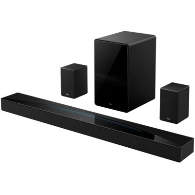 Soundbar TCL Q85H Pro Czarny 7.1.4-kanałowy, Bezprzewodowy Subwoofer, 4K, HDMI eARC, Wi-Fi, BT, Dolby Atmos, DTS:X