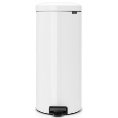 Kosz na śmieci z pedałem BRABANTIA 114748 NewIcon ciche zamykanie, przenośny 30L Biały