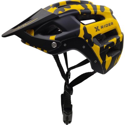 Kask XRIDER XRFH003M Czarno-żółty Full Face z odkręcaną szczęką (rozmiar M)