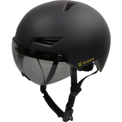 Kask XRIDER XRIH008M Czarny Miejski z lampką (rozmiar M)