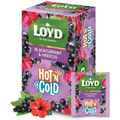 Herbata owocowa w saszetkach LOYD Porzeczka i Hibiskus (15 sztuk)