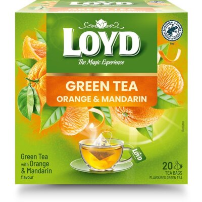 Herbata LOYD Green Tea Orange & Mandarin (20 sztuk)