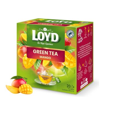 Herbata w saszetkach LOYD Green Tea Mango (20 sztuk)