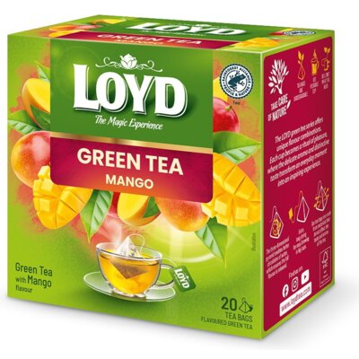 Herbata w saszetkach LOYD Green Tea Mango (20 sztuk)