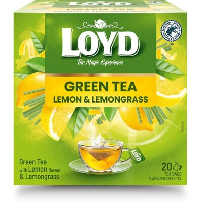 Herbata LOYD Green Tea Lemon & Ginger & Honey (20 sztuk)