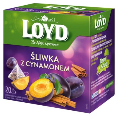 Herbata LOYD Śliwka i Cynamon (20 sztuk)