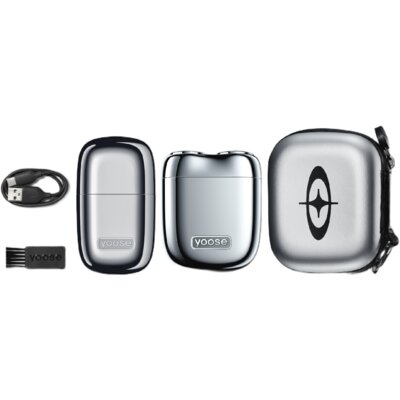 Golarka YOOSE Mini 2 Srebrny + Trymer do nosa Na mokro i sucho