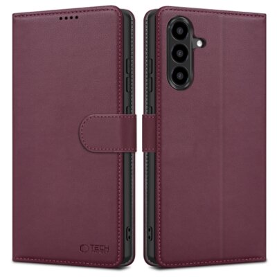 Etui TECH-PROTECT Wallet do Samsung Galaxy A36/A56/A37 5G Bordowy