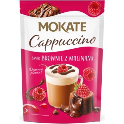 Kawa rozpuszczalna MOKATE Cappuccino Brownie z malinami 110 g