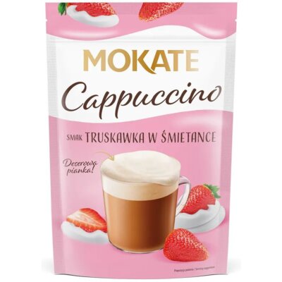 Kawa rozpuszczalna MOKATE Cappuccino Truskawka w śmietance 110 g