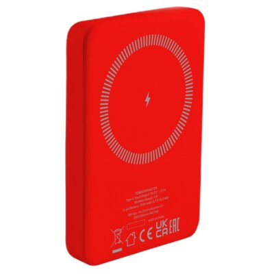 Powerbank SBS TEBB5000MAG1CR MagSafe 5000mAh 10W Czerwony