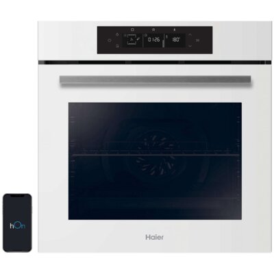 Piekarnik elektryczny HAIER Seria ID2 H6 ID26G3YTW Pieczenie z dodatkiem pary Taca Air Fry Termoobieg Biały