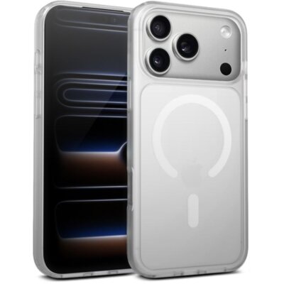 Etui CRONG Hybrid Matte Magnetic MagSafe do Apple iPhone 17 Pro Biały