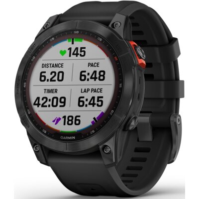 Zegarek sportowy GARMIN Fenix 7 Solar 47mm Czarny