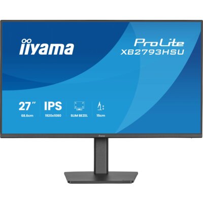 Monitor IIYAMA ProLite XB2793HSU-B1 27" 1920x1080px IPS 120Hz 1 ms [MPRT]