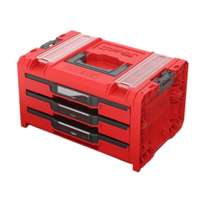 Skrzynka narzędziowa QBRICK System Pro Drawer 3 Toolbox 2.0 Profi Expert Red Ultra HD Custom