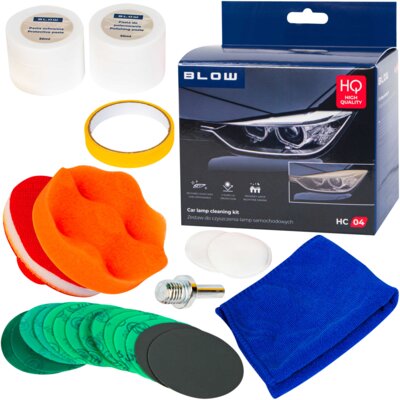 Zestaw do czyszczenia polerowania regeneracji renowacji lamp samochodowych