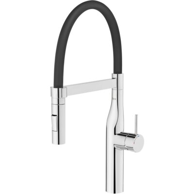 Bateria kuchenna stojąca ROCA Glera Pro A5A884DC00 z wyciąganą wylewką Chrom-czarny