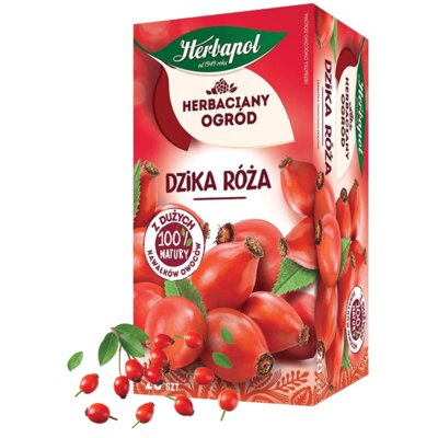 Herbata owocowa w saszetkach HERBAPOL Dzika róża (20 sztuk)