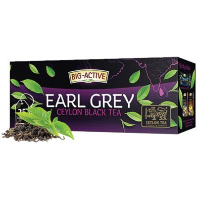 Herbata czarna w saszetkach BIG ACTIVE Ceylon Earl Grey (25 sztuk)