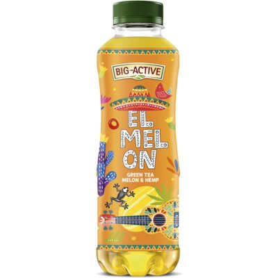 Napój owocowo-herbaciany BIG ACTIVE Herbata zielona z melonem i nasionami konopi 500 ml