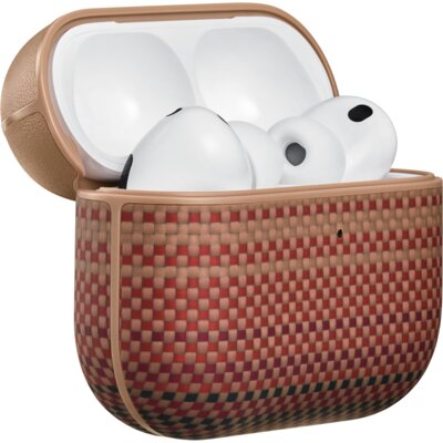 Etui na słuchawki PITAKA Aramid Fiber do Apple AirPods Pro 3 Sunset