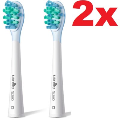 Oryginalna końcówka szczoteczki USMILE Advanced Cleaning (2 szt.) (Usuwa płytkę bakteryjną)