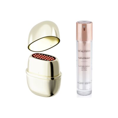 Urządzenie do terapii światłem led BEAUTIFLY Skinwow Shot Golden + Krem BEAUTIFLY Night of Pleasure 50 ml