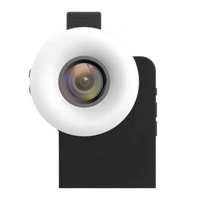 Lampa LED z obiektywem makro do telefonu MICHAEL MARINELLI C125 Czarny