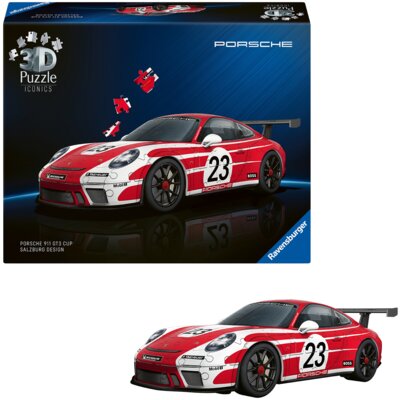 Puzzle 3D RAVENSBURGER Iconics Porsche 911 GT3 Cup "Salzburg Edition" 12008038 (154 elementy)