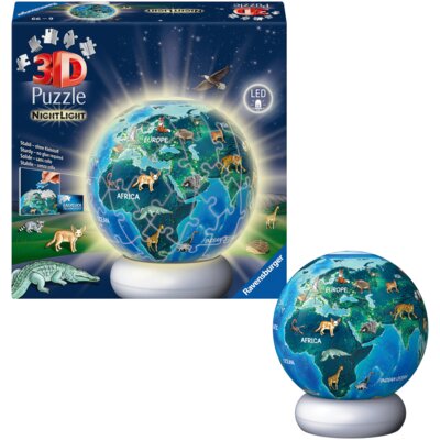 Puzzle 3D RAVENSBURGER NightLight Ziemia 12008055 (73 elementy)