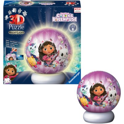 Puzzle 3D RAVENSBURGER NightLight Koci Domek Gabi 12008059 (73 elementy)