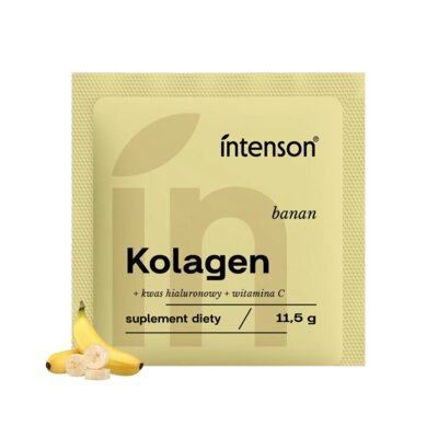 Kolagen INTENSON Witamina C + Kwas hialuronowy Bananowy (11.5 g)