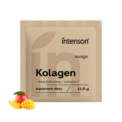 Kolagen INTENSON Witamina C + Kwas hialuronowy Mango (11.5 g)
