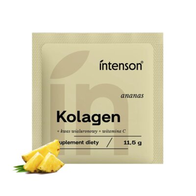 Kolagen INTENSON Witamina C + Kwas hialuronowy Ananasowy (11.5 g)