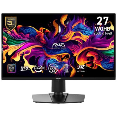 Monitor MSI MAG 274QP QD-OLED X24 26.5" 2560x1440px 240Hz 0.03 ms [GTG]